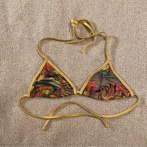 iHeartRaves Mesh Groovy Gal Bikini Top, L